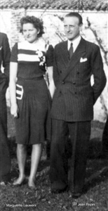 Marguerite et son fiancé Jean Pepin