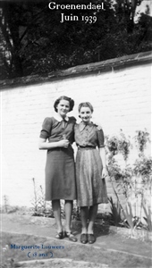A Groenendael, en juin 1939 (elle a 18 ans)