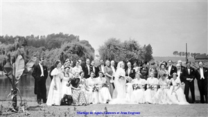 Mariage de Agnès Lauwers et Jean Degroux, le 11 juillet 1939 à Hoeilaart