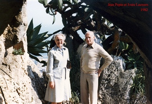 Jean et Josée et Marguerite à Monaco, en avril 1982