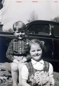 Michèle et Jacques, en 1952