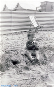 Jean Claude en vacances à Albert Plage, en 1953