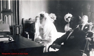 Mariage civil de Marguerite Lauwers et Jean Pepin
